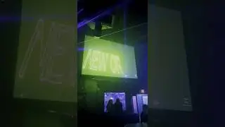 New Order on the screen at Numbers Nightclub in Houston, Texas