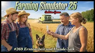 LS25 - Farming Simulator #269 Erntearbeit und Hunde-Talk [Deutsch german Gameplay]
