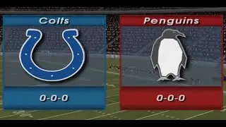 Penguins Franchise! Year 2 Week 1 vs Colts in Madden 2003.