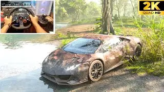 Rebuilding Lamborghini huracan tecnica -  Forza Horizon 5 | Steering Wheel Gameplay