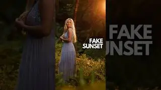 How to create a fake sunset with flash photography
