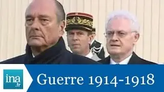 Cérémonie du 11 novembre 2001 avec Jacques Chirac et Lionel Jospin - Archive INA