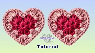 ❤️ CORAÇÃO DE CROCHÊ #diy #❤️🎀 #viral #crochetlove 
