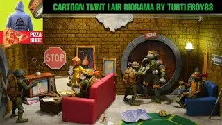 🍕TT - Cartoon TMNT Lair DIORAMA by TURTLEBOY83