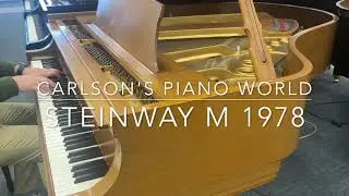 Steinway M 1978 Satin Walnut | Beautiful Living Room Grand