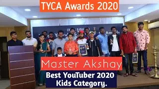 TYCA Awards 2020 I Master Akshay I Kids Category I Best YouTuber 2020