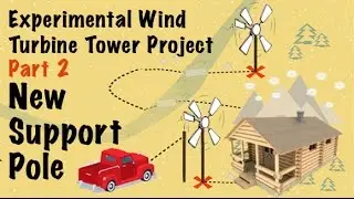 Experimental Wind Turbine Tower Project- Part 2 - New Support Pole