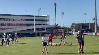 Miami Hurricanes spring practice quarterback drills CaneSport Miami Football