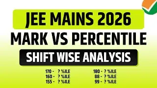🔴 JEE Mains 2026 Expected Cut-off | Mark Vs Percentile