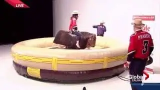 NHL playoff bet mechanical bull ride