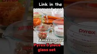 Pyrex 3 piece glass set #shorts#trend#viral#Amazonproducts#amazon#glass#set