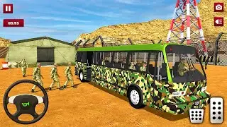 Army Bus Driver US Soldier Transport Duty 2022 - Offroad Bus Driving - Android Gameplay