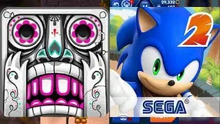 Temple Run 2 Spirits Cove Vs Sonic Dash 2 Sonic Boom - Endless Run Gameplay Android