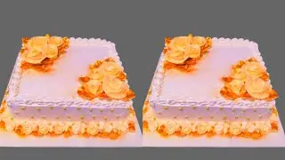 Perfect 3 Kg Square Cake Design | Square Cake Decorating ideas | VS Rajesh cake