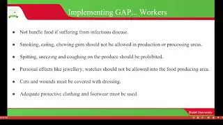 Lecture 6   Good Agricultural Practices, GAP