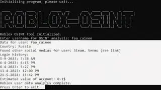 ОСИНТ ПРОБИВ ПАРОЛЯ ПО АККАУНТУ РОБЛОКС | OSINT ROBLOX ACCOUNT PASSWORD BREAK