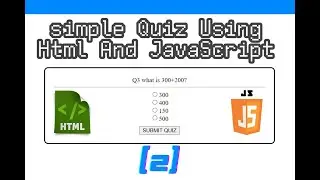 [2]Simple Quiz using Html and Javascript