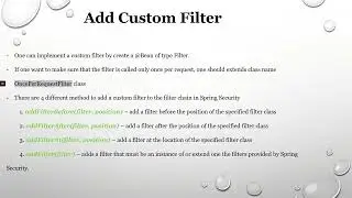 Spring Security Filter - Final Project - Trung Tran