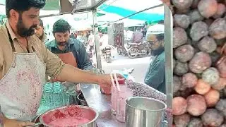 Refreshing falsa juice making |Street drink of Karachi |Haroon Asad khan