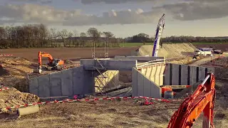 Holb&oslash;ll og MT H&oslash;jgaard baneprojekt time lapse
