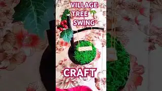 VILLAGE 🌴TREE SWING CRAFT|DIY TREE SWING CRAFT#malayalamcraftvlog#ytshorts#shortsfeed#farhushazvlog