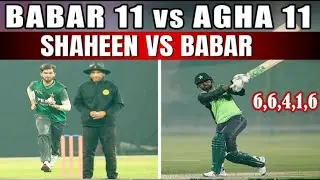 Babar VS Shaheen Shah Afridi Clash || Powerful Hitting  Scenario Based Practice Match #babarazam