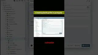 How to create backup file in postgres pgAdmin 