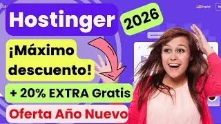 Hostinger Barato en 2026 💥 Cupom Hostinger + Oferta A&ntilde;o Nuevo