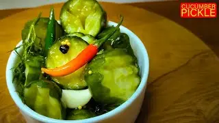 Cucumber pickle|cucumber pickle recipe indian| Quick pickle cucumber|Pickled cucumber|Thetastybites 