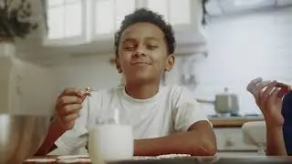 Child Dip Biscuits in Milk | Satisfaction | Child Satisfaction | Oddly Satisfying videos