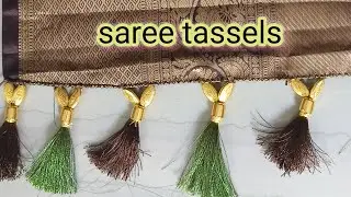 saree tassels/saree kuchhulu//how to make saree taseels //latest saree tassels