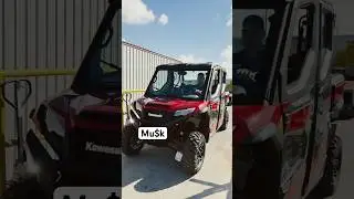 Tesla orders a new Kawasaki #musk #tesla #kawasaki #sidebyside #trucking #logistics