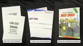 Different Paperback Binding Options at Kitablane - Online Book Printing India