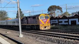 Middle Footscray Station. V/line, Metro, Goods and a N Class.