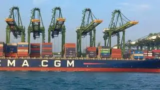 Container Ship Loading and Unloading: Maritime Precision in Action KAPAL KONTAINER BONGKAR DAN MUAT