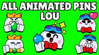 Lou Pins (Animated) | Brawl Stars | Green Screen