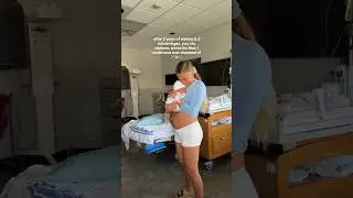 he is my dream😭 so grateful #newborn #rainbowbaby #pregnancy