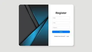 🔥Animated Login Signup Form html css and Javascript