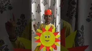 Costume Sun DIY | Fancy Dress Idea | Few lines about Sun 🌞 #ytshortsindia #instareels #suncostume