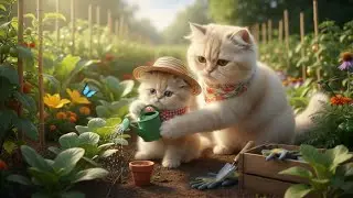 A catin the heart of the farm,where a little love story unfolded🐱Blog of a mother cat and her kitten