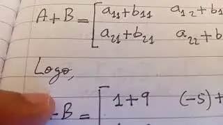Calcule a soma das matrizes A e B.