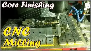 CORE BLOCK FINISHING USING CNC MILLING | MOLDING MANUFACTURING PROCESS #SHORTS