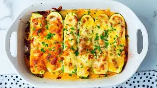 Ground Beef Stuffed Zucchini Boats