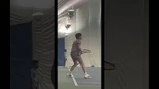 Big Forehand Big Serve from 14 Year Old