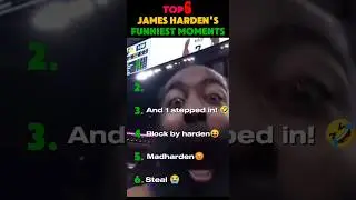 TOP 6 JAMES HARDEN'S FUNNIEST MOMENTS!🤣😂 #brainrot #memes #funnyvideos #comedyvideos #funny #usa