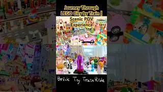 LEGO City POV Train Ride | Aesthetic Scenery & First-Person View