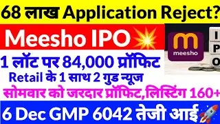 Meesho IPO,Meesho ipo Gmp update,Meesho ipo news 2025,Ipo news 2025,meesho IPO allotment status,