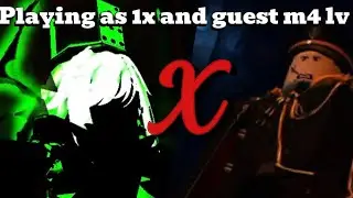 Playing as 1x x guest m4 lv 102 cooking toxic slasher targeting me (forsaken)