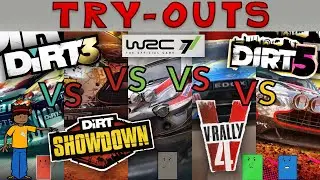 Try-Outs: DiRT 3 vs. DiRT: Showdown vs. WRC 7 vs. V-Rally 4 vs. DIRT 5