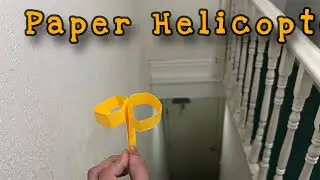 How to make a amazing Paper Helicopter | Flying paper | Paper Crafts | Paper plane |